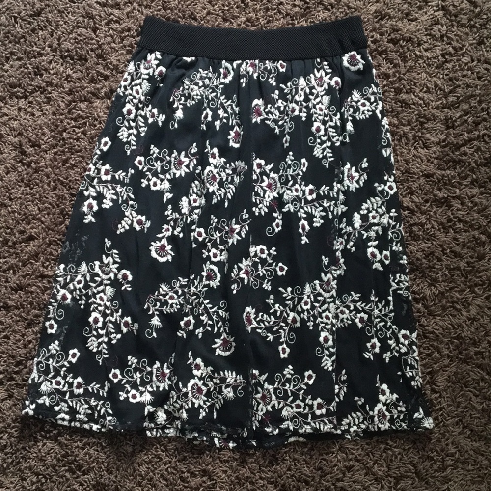 Knee length skirt